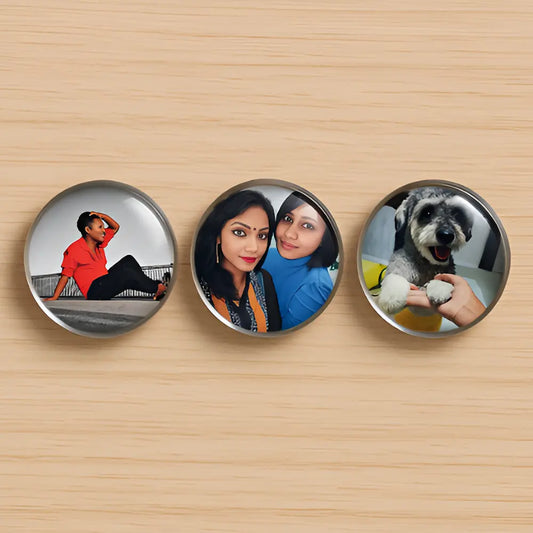 Custom Glass Dome Magnets 30mm Round 5pcs (1set) - PRINTNESTSG